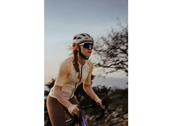 Force Spire cyklistické okuliare biele/fialové zrkadlové sklo