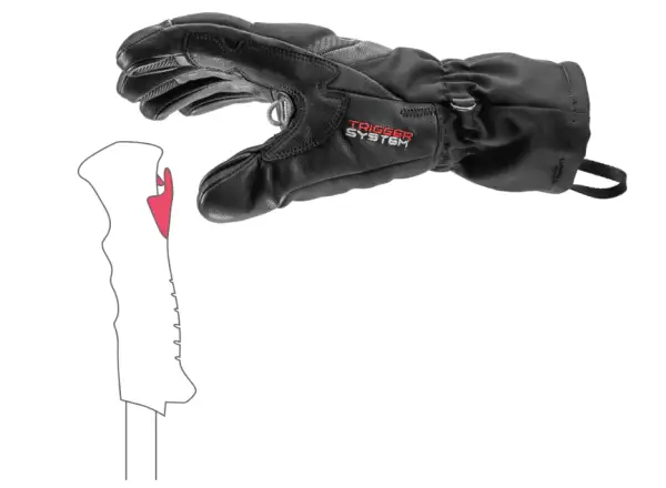 Leki Griffin Base 3D Women dámske rukavice Black