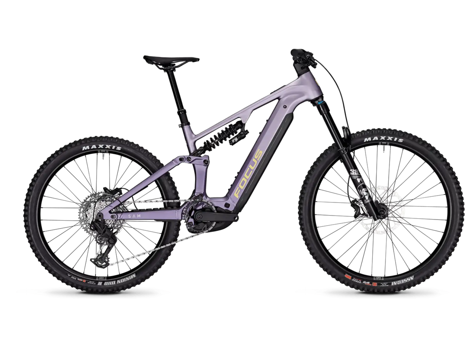 Focus SAM 8 600Wh celoodpružený elektrobicykel Lilac matt / Darklilac matt