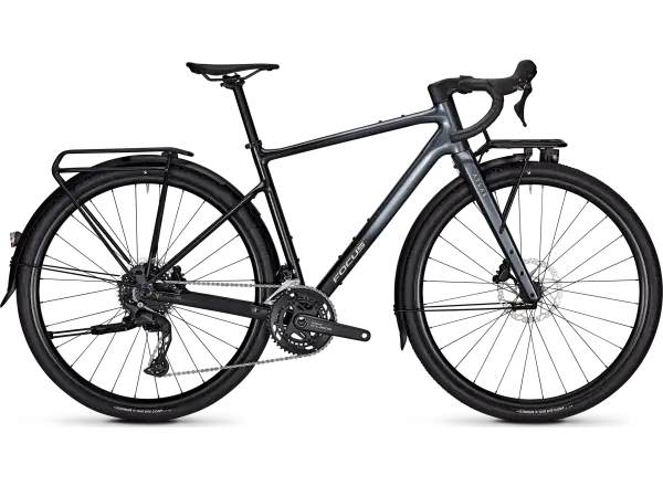 Focus Atlas 6.8 EQP gravel bicykel Steelgrey/Diamondblack