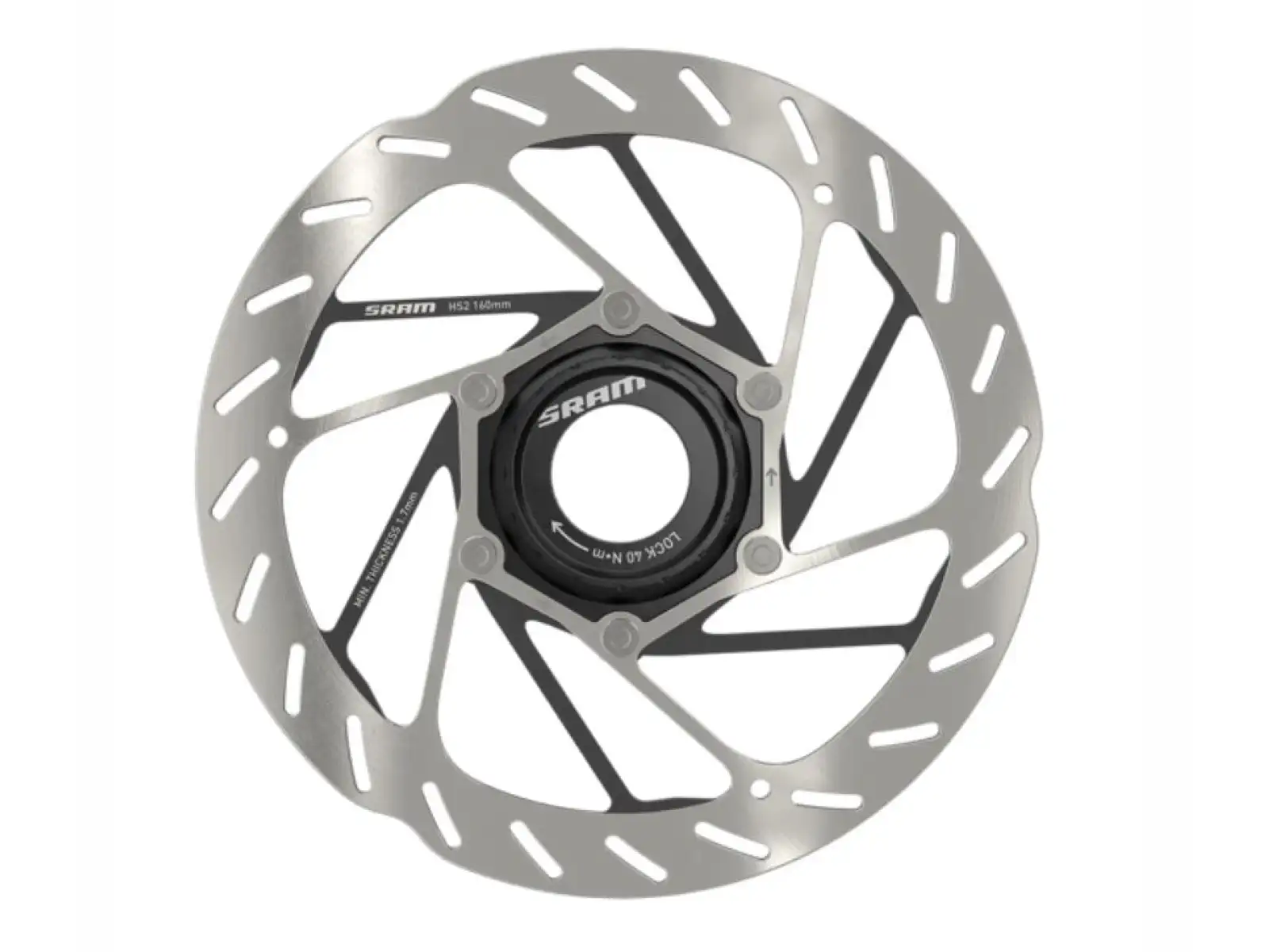 Zaoblený brzdový kotúč Sram HS2 CL 160 mm