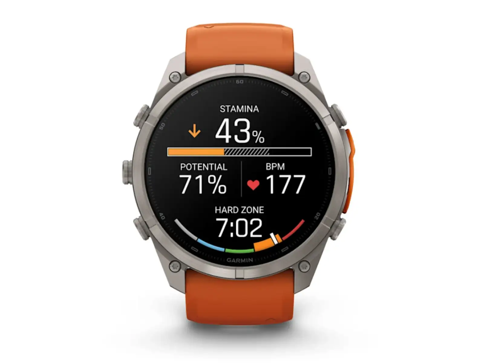 Garmin Fénix 9 Pro inReach 51 mm inteligentné hodinky Titanium Autumn orange/Spark orange
