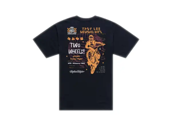 Troy Lee Designs Friday Night Line pánske tričko krátky rukáv Black