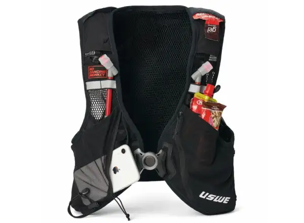 USWE Pace 14 Trail bežecká vesta Carbon Black