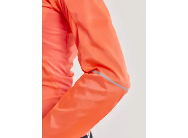 Craft ADV Essence Light Wind dámska cyklistická bunda oranžová