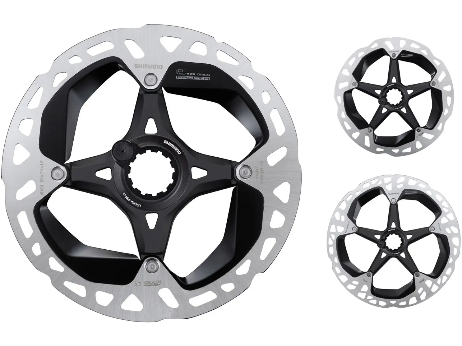 Shimano RT-MT900 brzdový kotúč 140 mm, center lock, Ice Tech, vonkajší lock ring