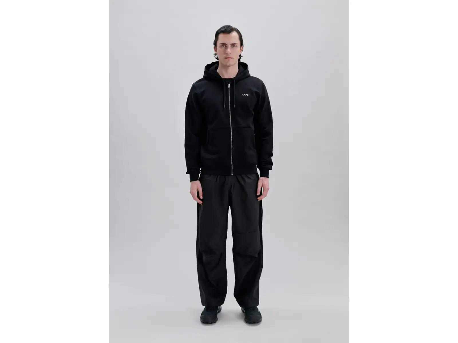 POC Zip Hoodie mikina na zips s kapucňou Uranium Black