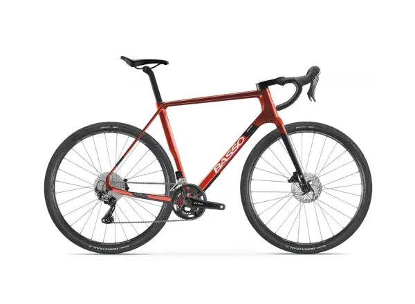 BASSO Palta GRX 800 2x11, Microtech MX25 gravel bicykel Candy red