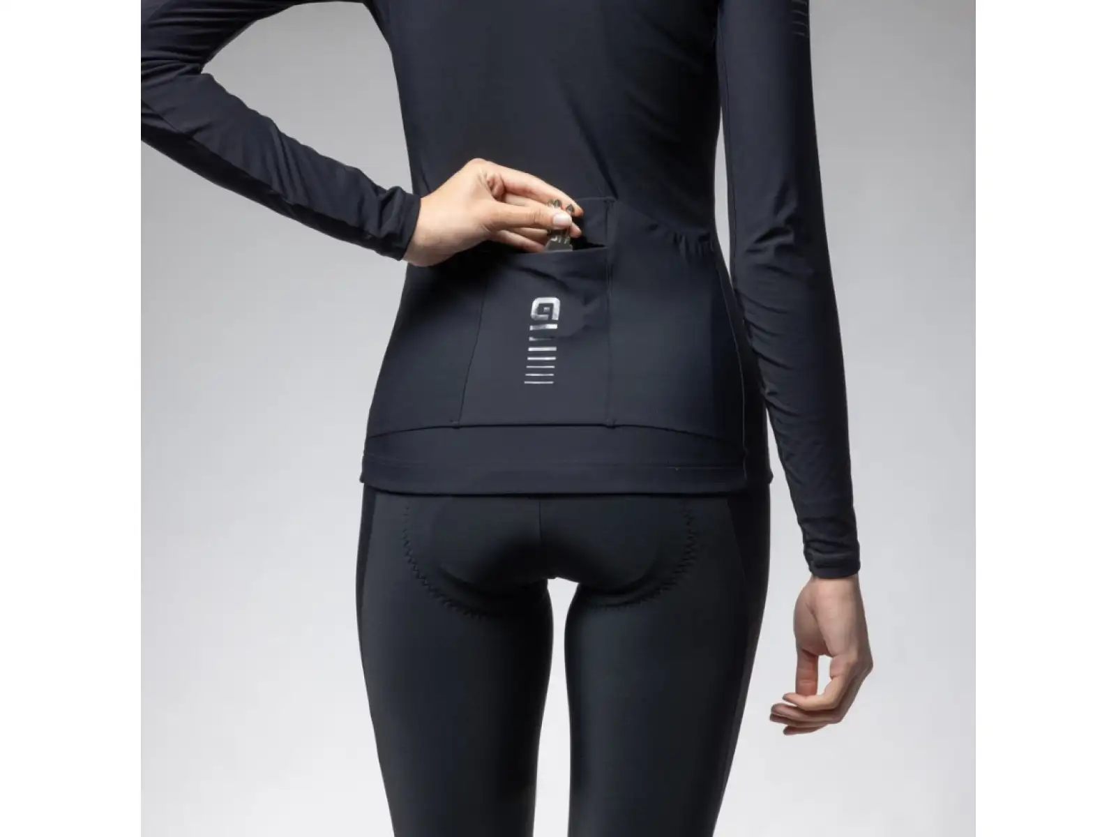 Alé R-EV1 Warm Race 2.0 dámsky zateplený dres dlhý rukáv black