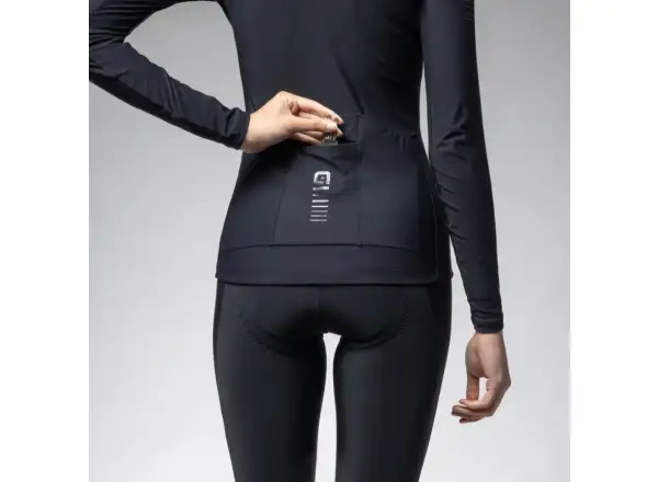 Alé R-EV1 Warm Race 2.0 dámsky zateplený dres dlhý rukáv black
