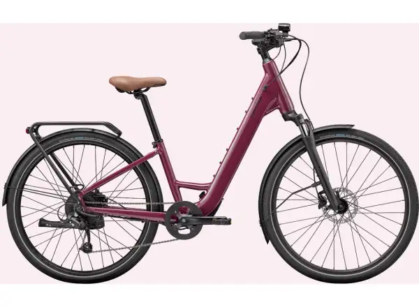Cannondale Mavaro NEO SL 2 nízkostupové mestské elektrobicykel Black Cherry