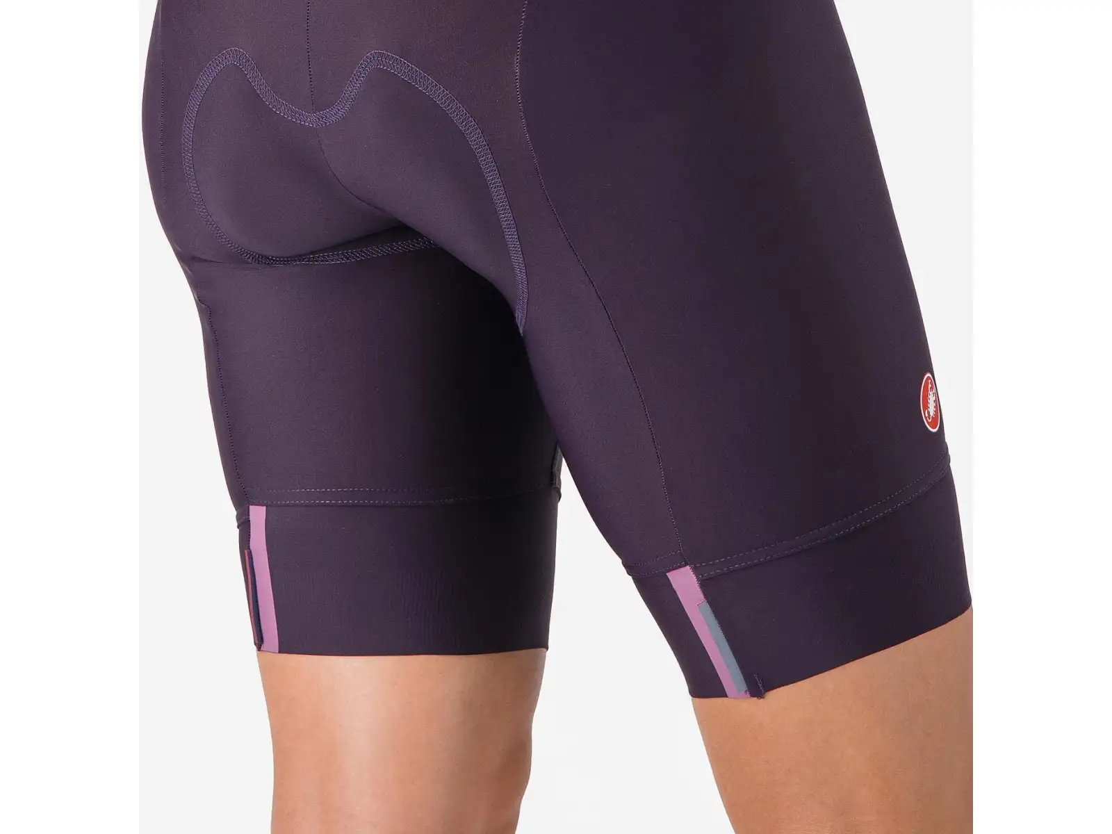 Castelli Prima 2 DT dámske kraťasy s vložkou a trakmi Dark Night Shade/Deep Purple
