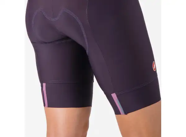 Castelli Prima 2 DT dámske kraťasy s vložkou a trakmi Dark Night Shade/Deep Purple