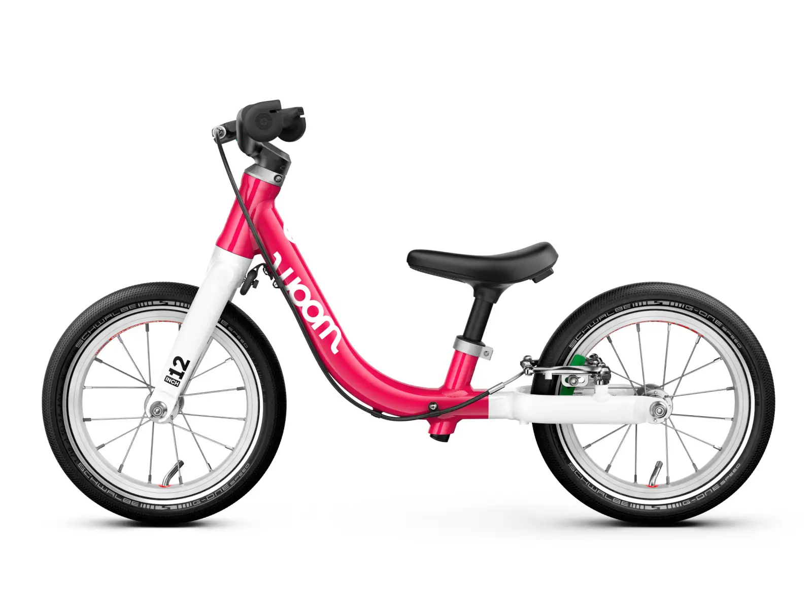 Woom GO 1 Hot Pink 12 detské odrážadlo