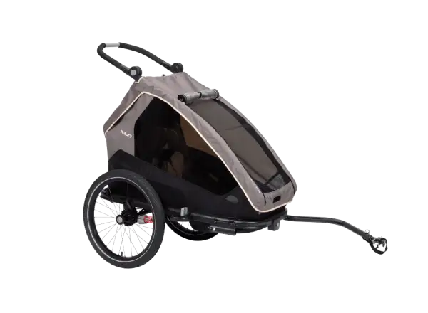 XLC MONOs BS-C09 detský závesný vozík 20" sivá/béžová/antracit