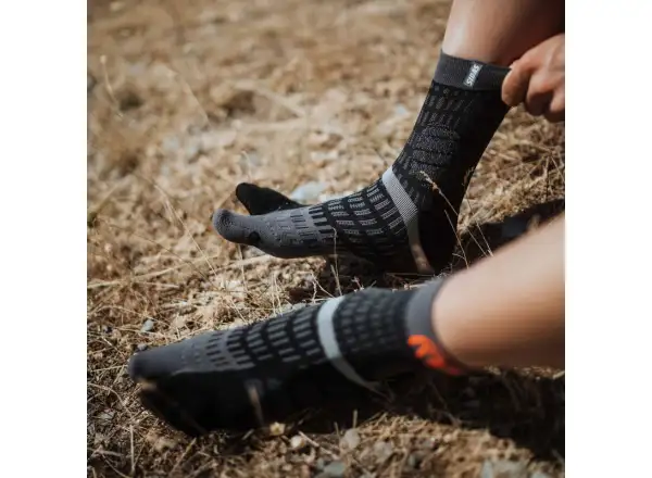 Ponožky Sidas T-Free Trail Running Black/Grey