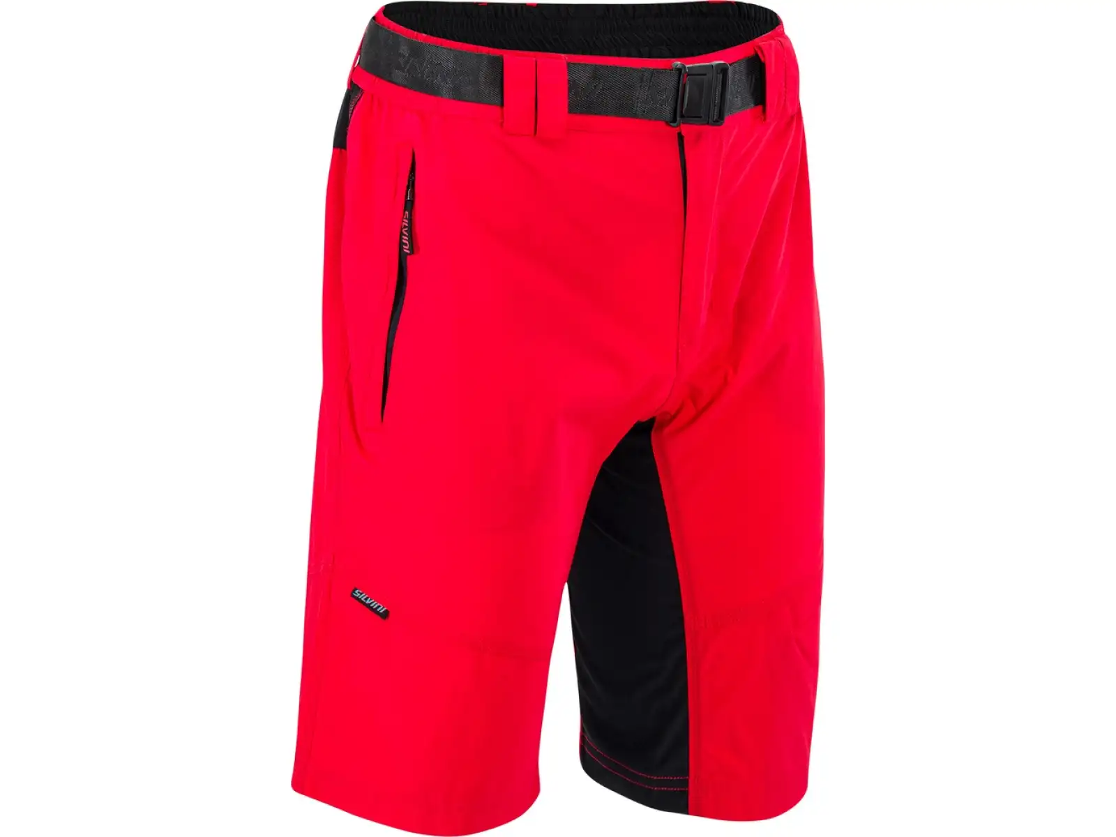 Silvini Rango pánske MTB šortky red/black