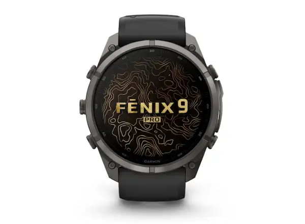 Garmin Fénix 9 Pro inReach 51 mm inteligentné hodinky Carbon gray DLC Titanium Black/Pebble gray