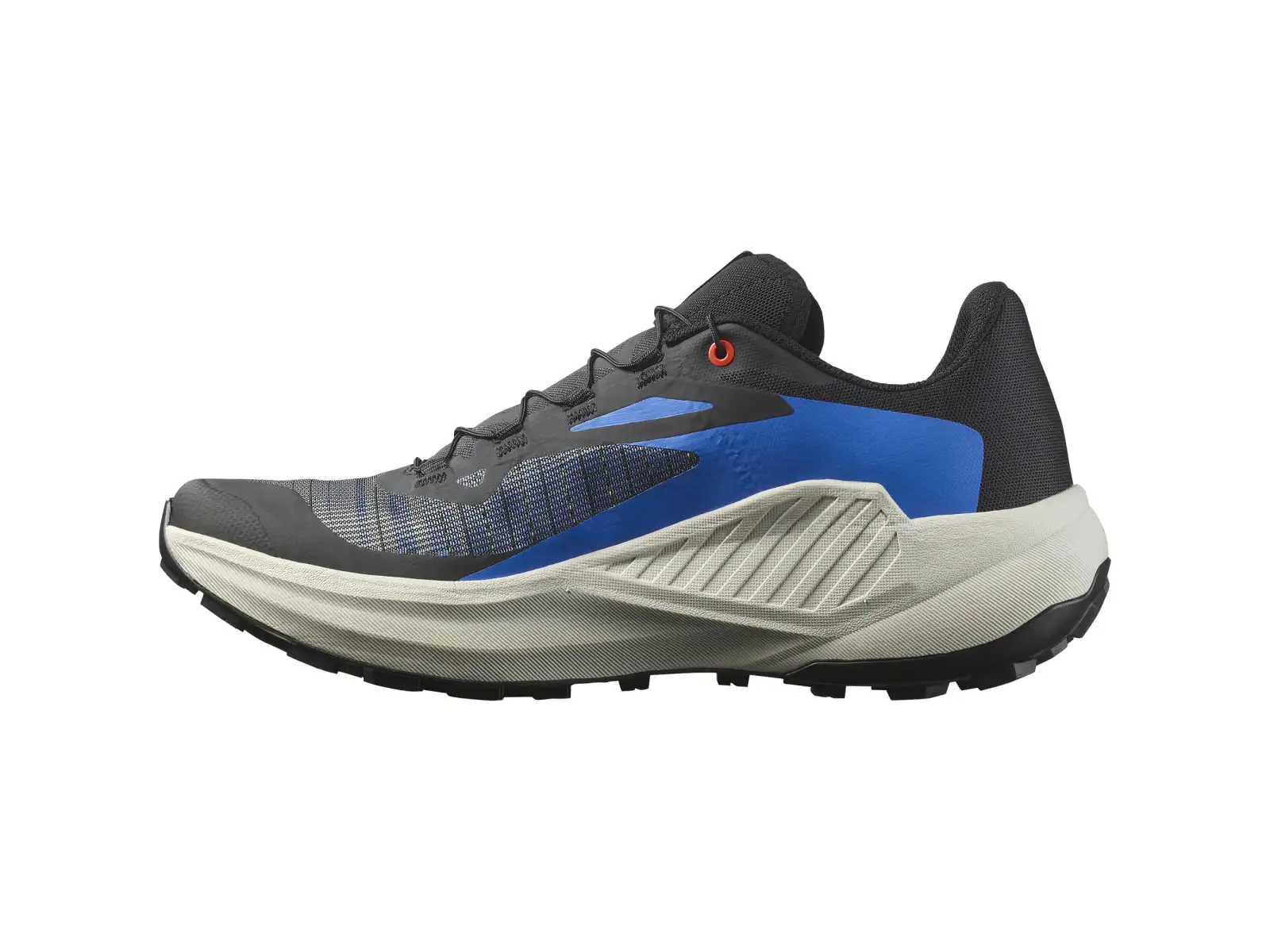 Salomon Genesis pánska bežecká obuv Black/French Blue/Cherry Tomato