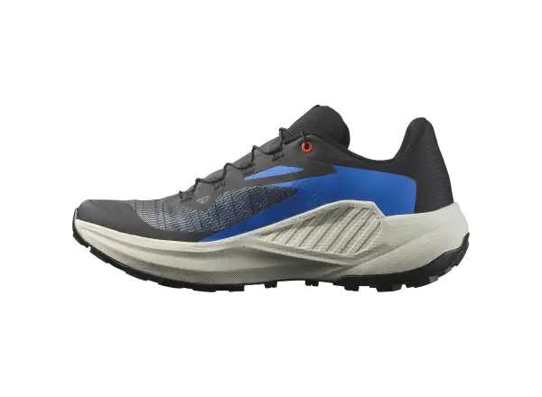 Salomon Genesis pánska bežecká obuv Black/French Blue/Cherry Tomato