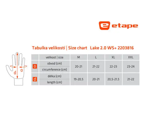 Etape LAKE 2.0 WS+ zateplené rukavice čierna/žltá fluo