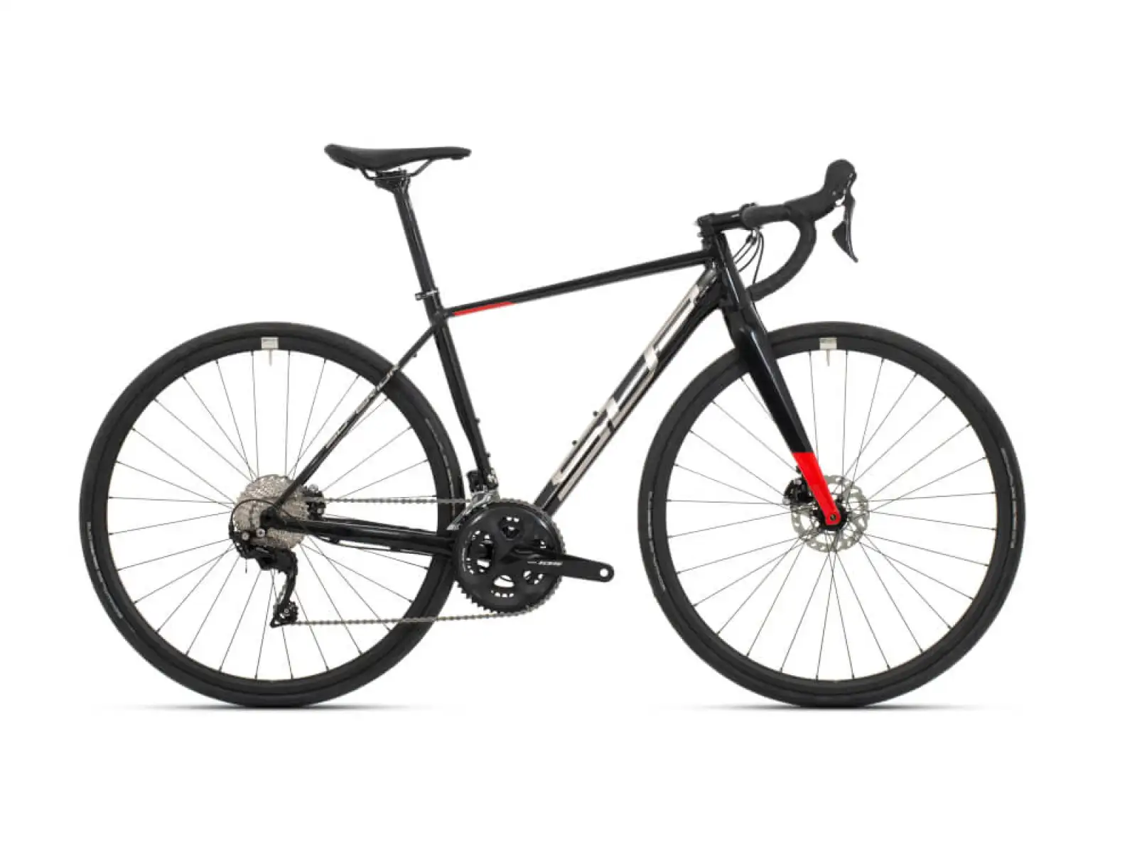 Superior X-Road Issue Gloss Black Metallic/Chrome Silver/Team Red cestný bicykel