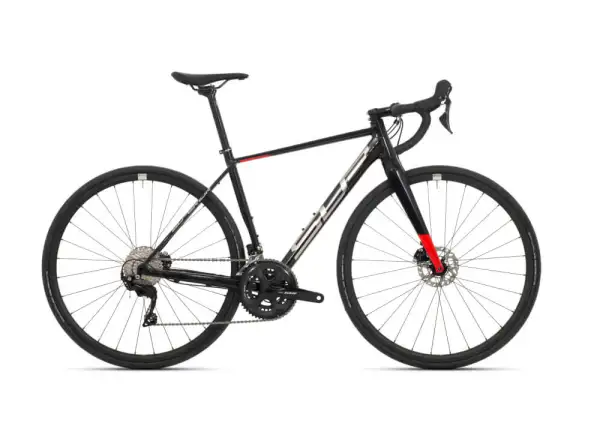 Superior X-Road Issue Gloss Black Metallic/Chrome Silver/Team Red cestný bicykel