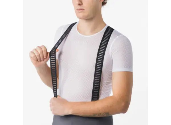 Castelli Espresso 2 pánske kraťasy s vložkou a trakmi Smoky Gray