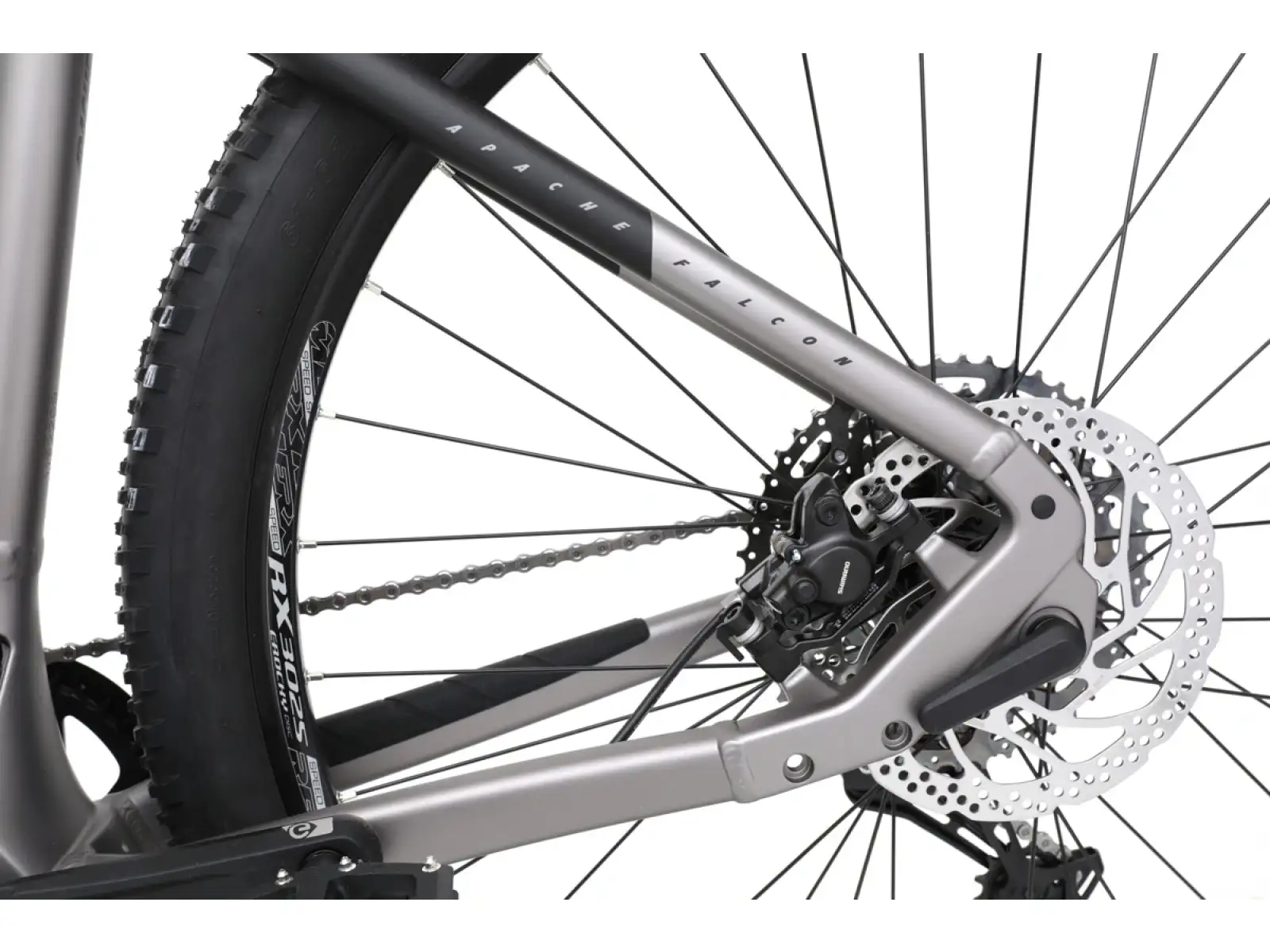 Apache Falcon 2 Bosch CX 800 Wh horský elektrobicykel sivá