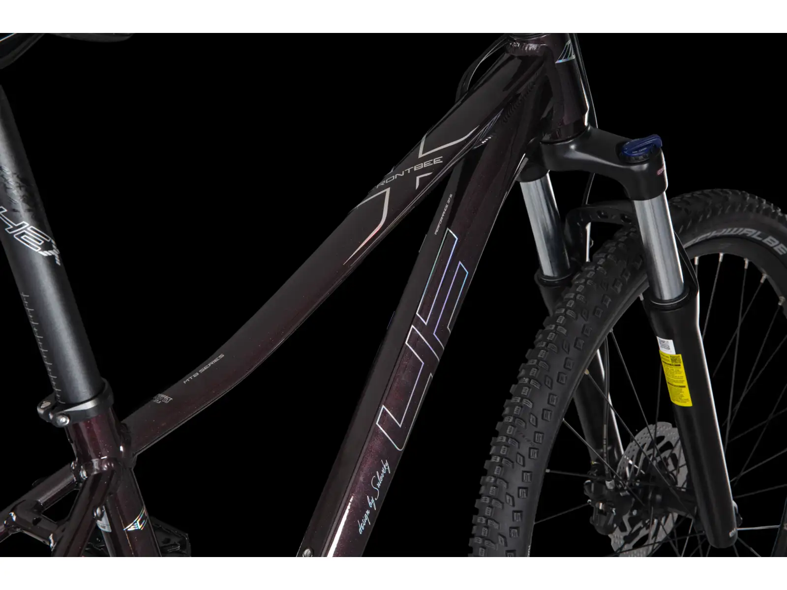 4Ever Frontbee Lady 27,5" dámsky horský bicykel Dark wine/silver