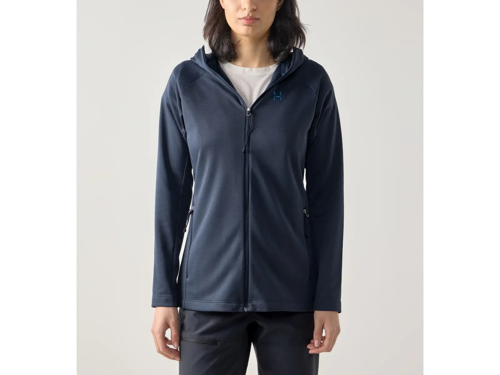 Haglöfs Korp Mid Hood dámska mikina Tarn Blue