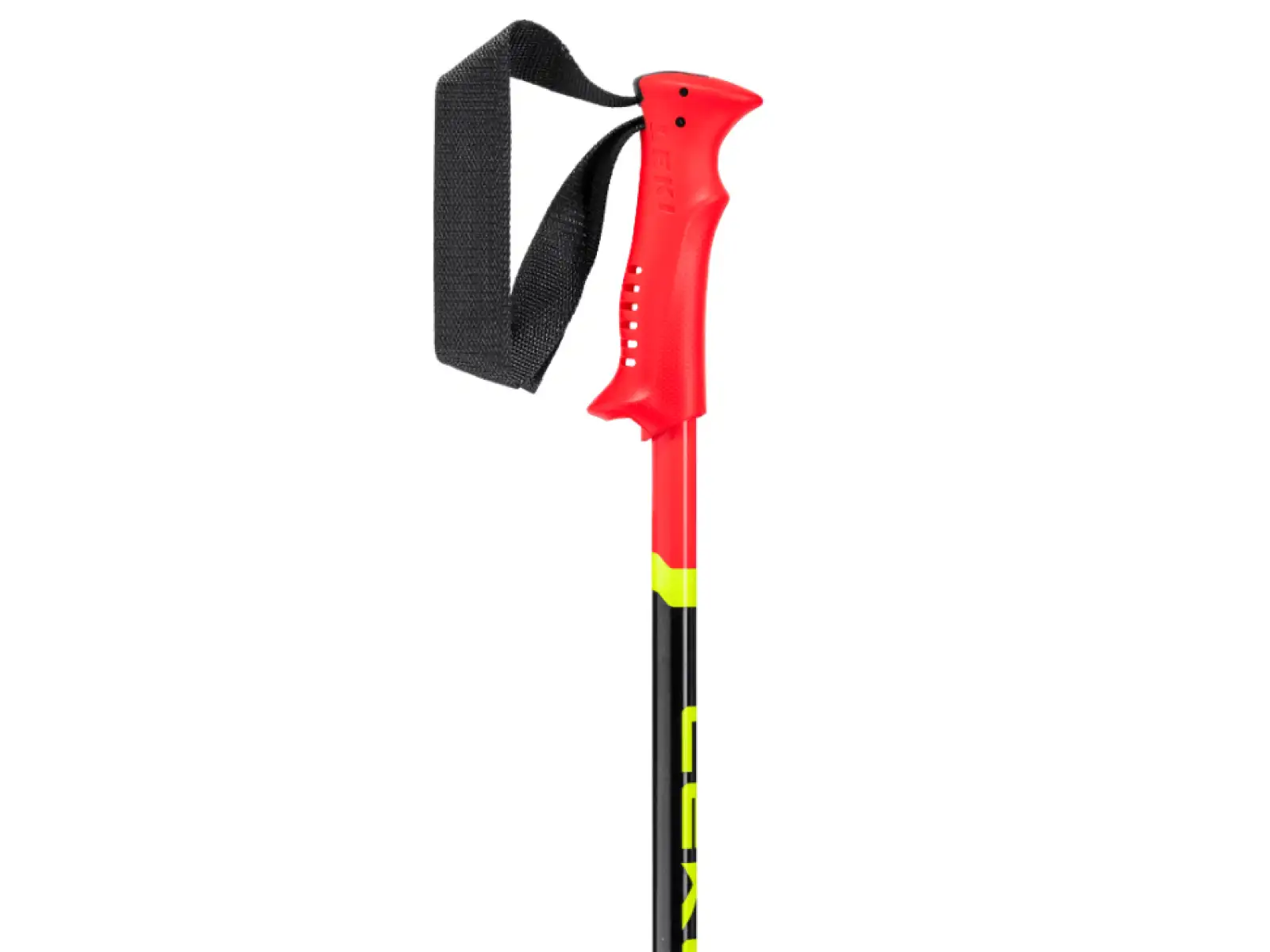 Leki Racing Kids detské zjazdové palice Bright Red/Black/Neon Yellow