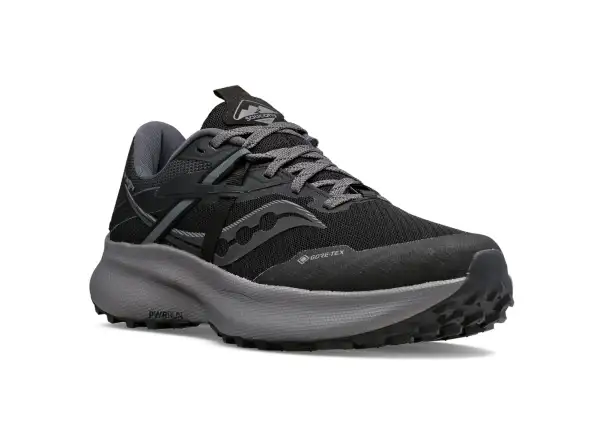 Saucony Ride 15 TR GTX dámska bežecká obuv Black/Charcoal 