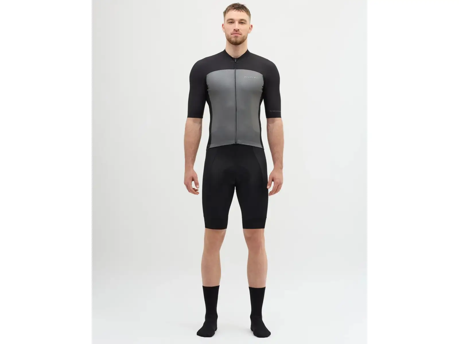 Silvini Stelvio pánsky dres krátky rukáv Black/Ruby
