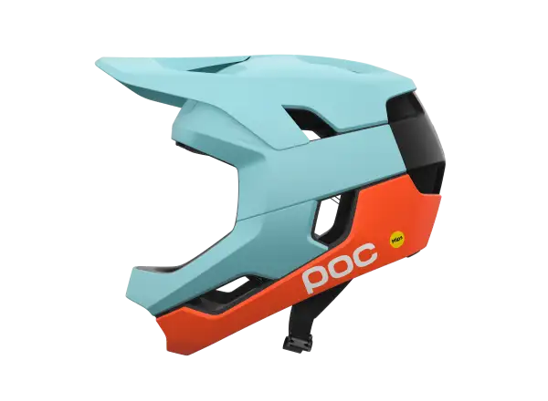 POC Otocon Race MIPS prilba Indicolite Blue Matt/Carnelian Orange Matt