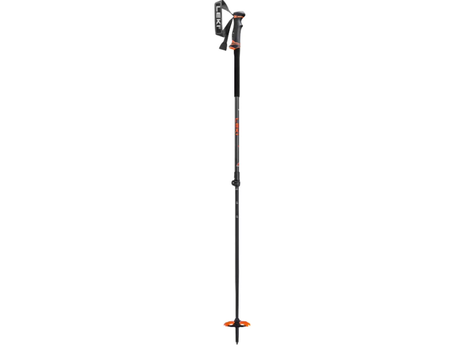 Leki Helicon Lite skialpové palice Dark anthracite/Neon orange/Black
