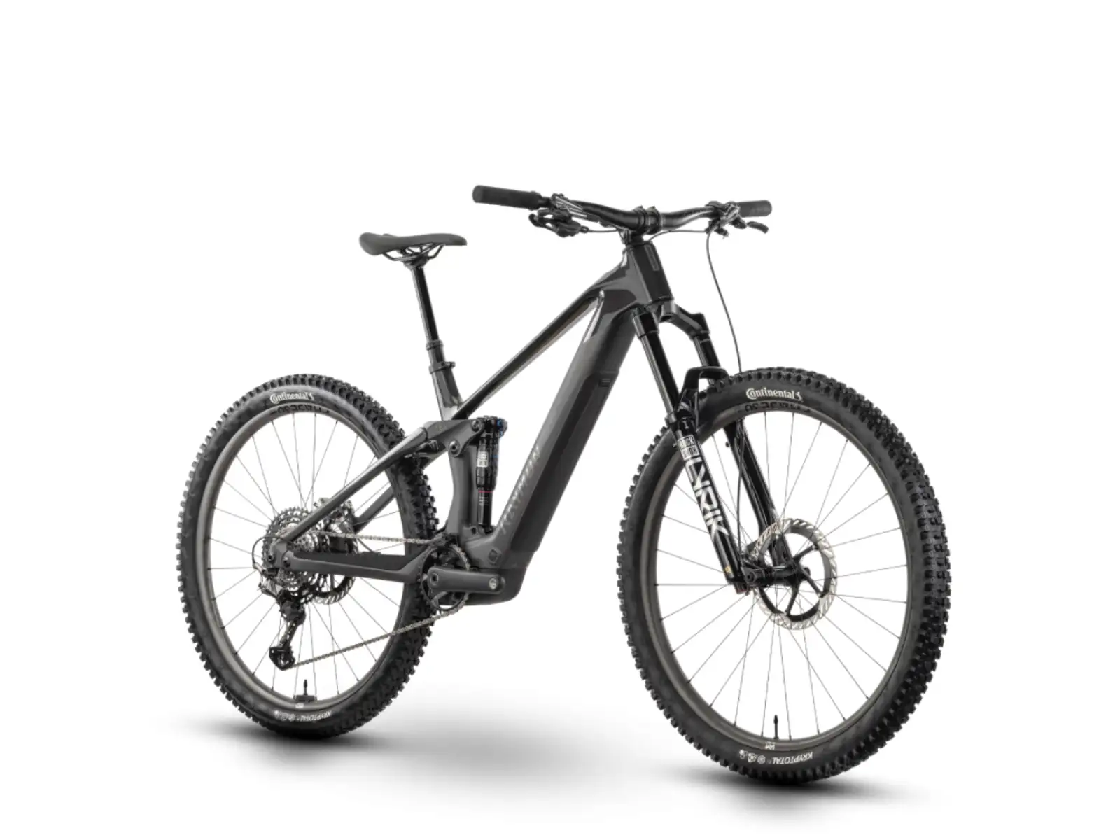 Raymon Airok Ultra celoodpružený elektrobicykel Carbon Stealth/Iridescant