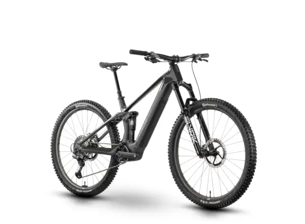Raymon Airok Ultra celoodpružený elektrobicykel Carbon Stealth/Iridescant