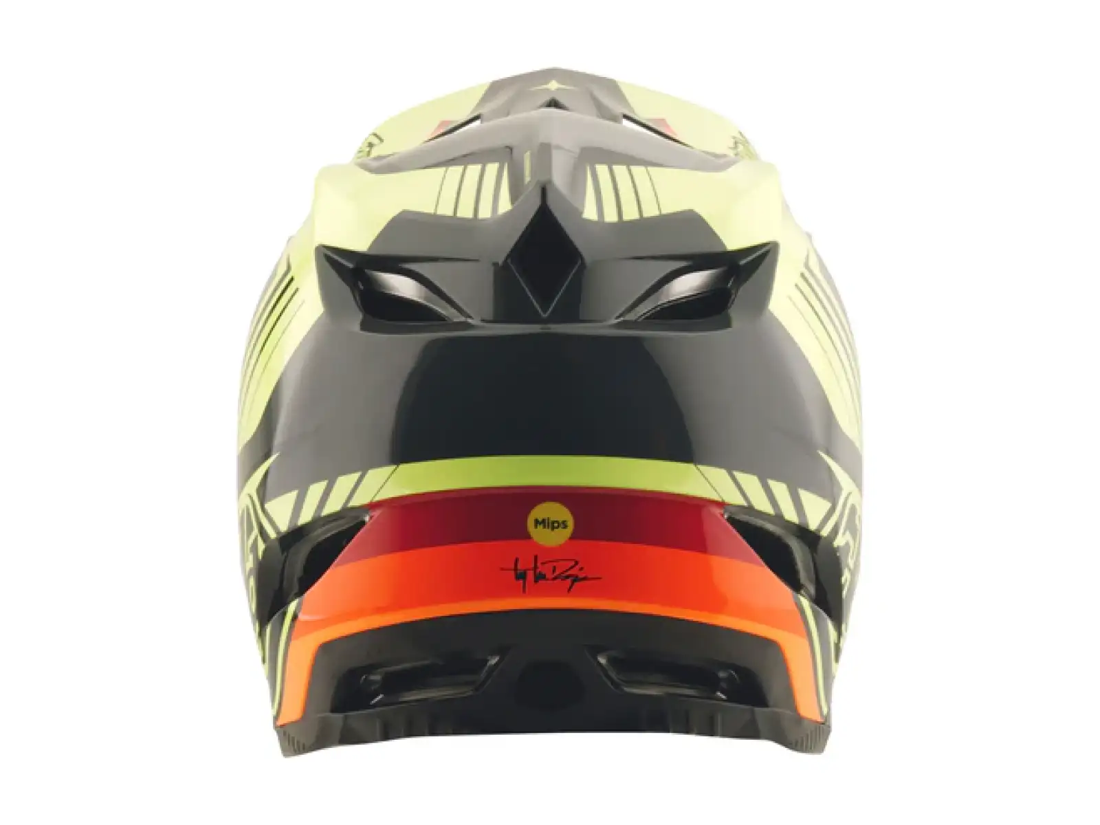 Troy Lee Designs D4 Polyacrylite Qualifier prilba Black/Yellow