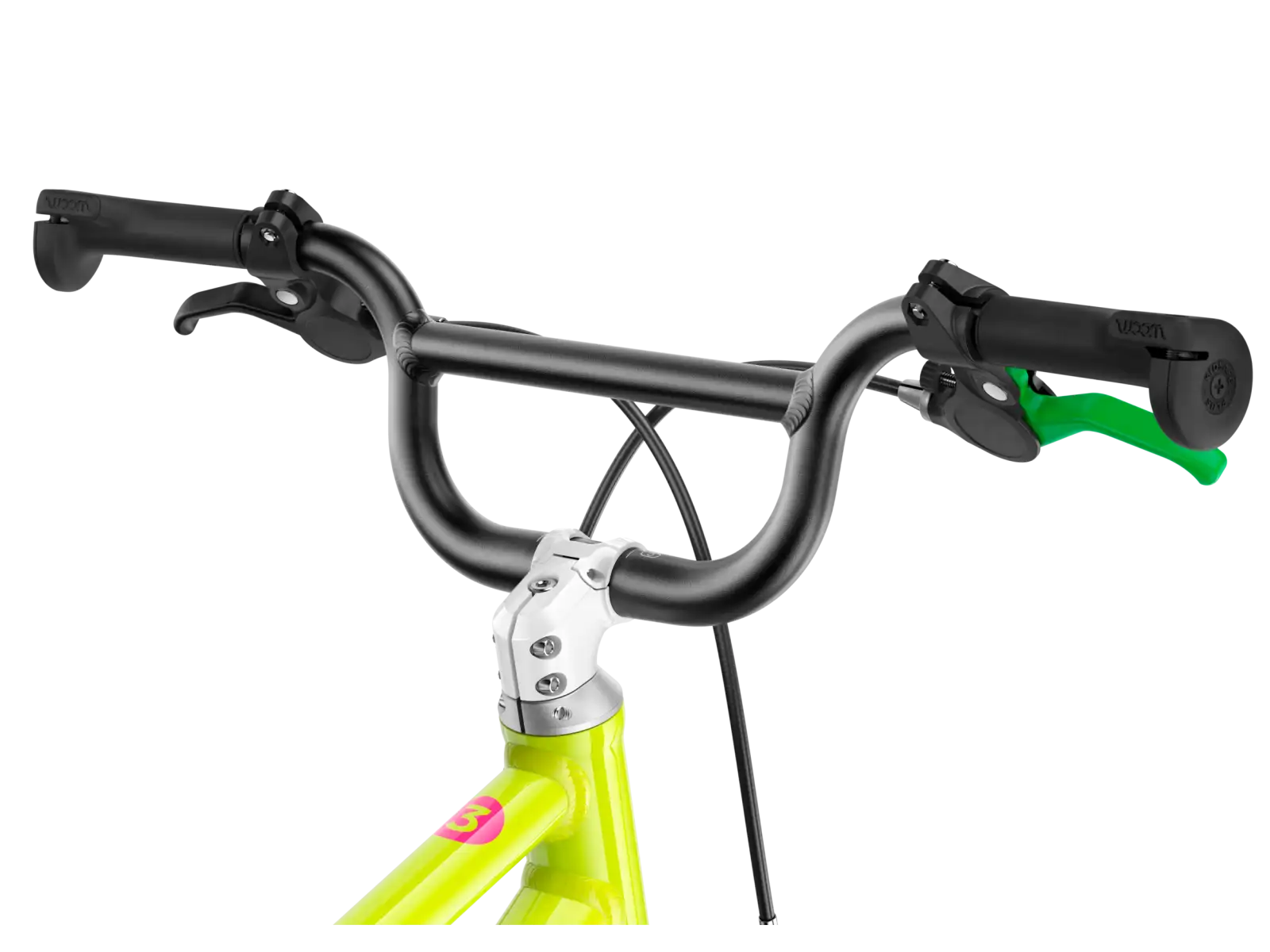 Woom GO 3 detský bicykel neon lime