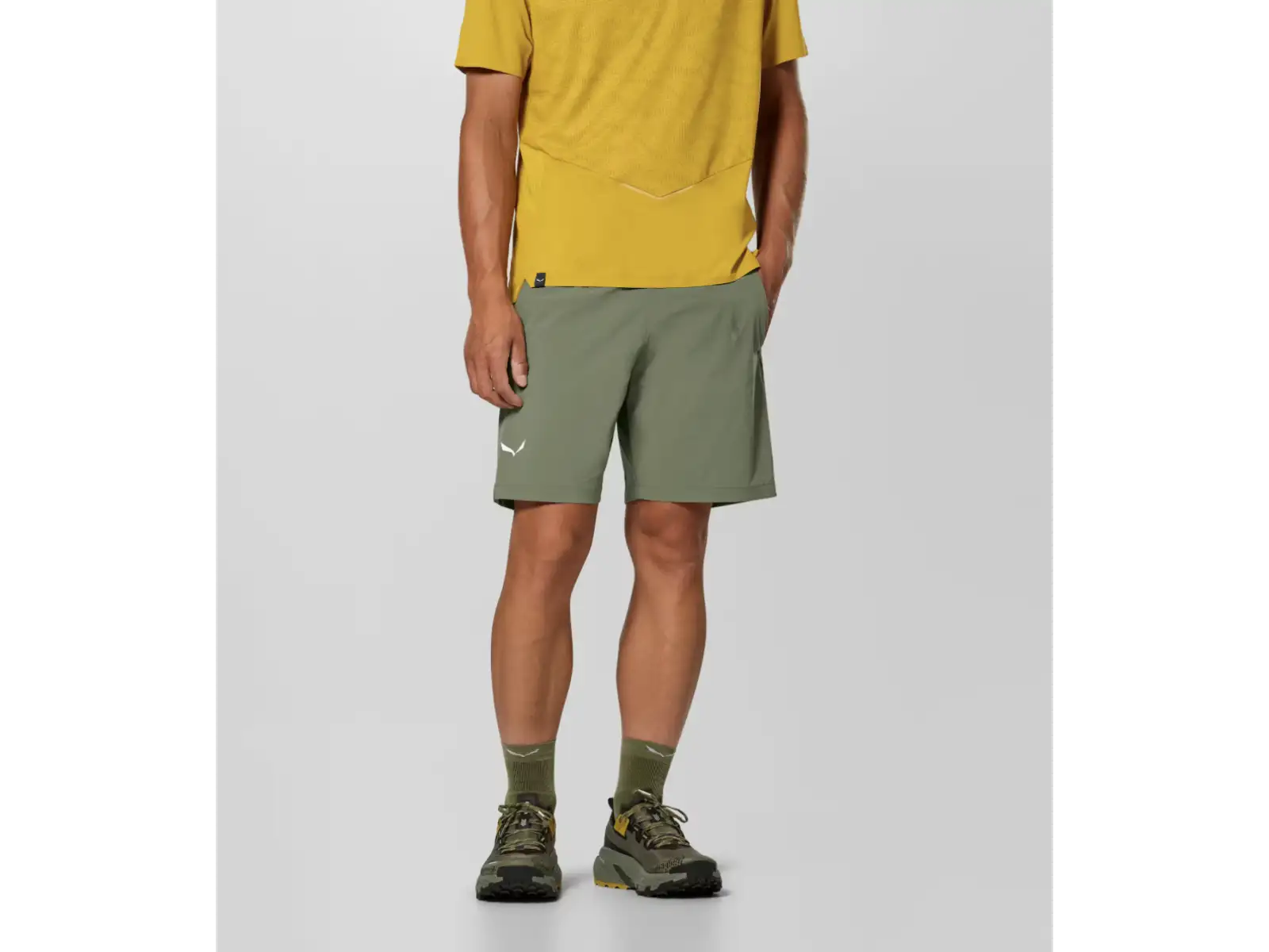 Salewa Pedroc Durastretch Light pánske kraťasy Faded Green