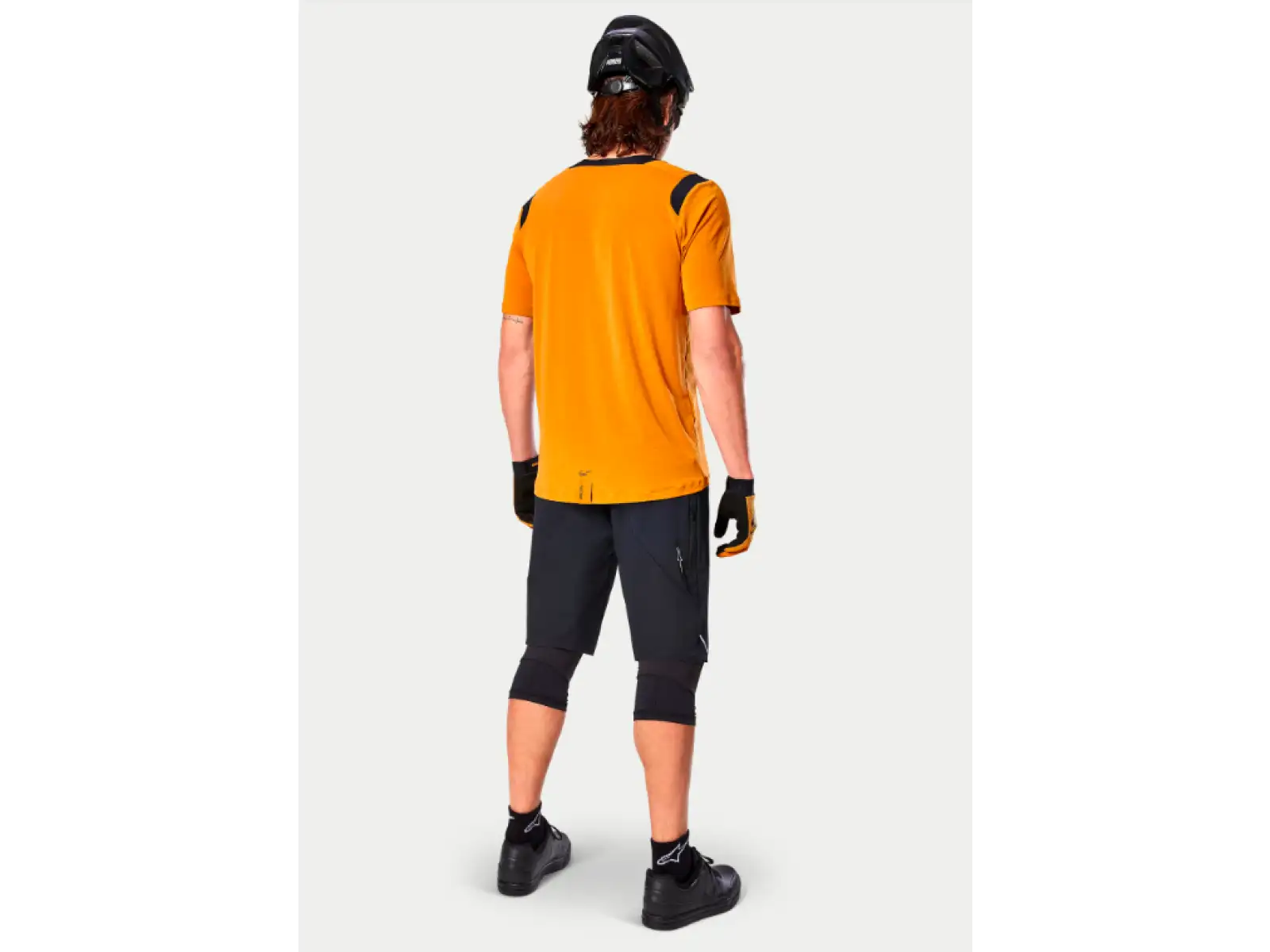 Alpinestars A-Dura Dri Wool pánsky dres s krátkym rukávom Dark Gold