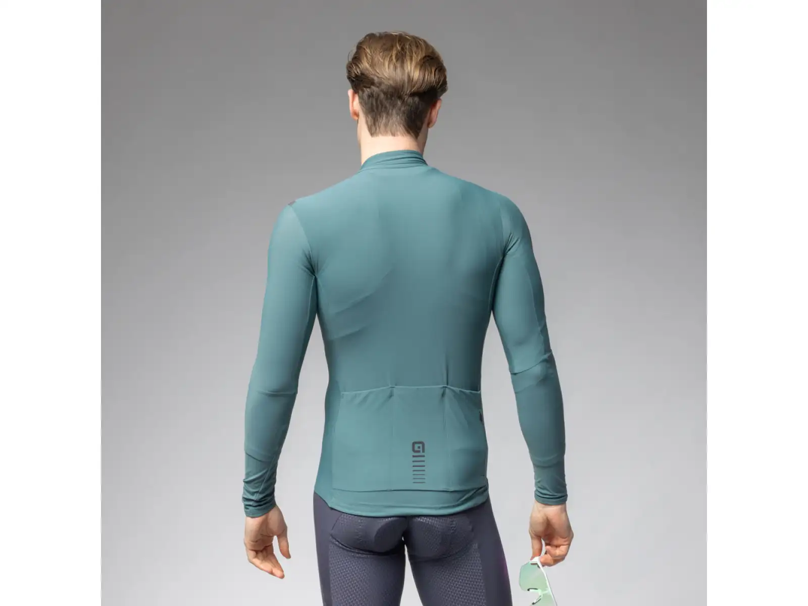 Alé R-EV1 Warm Race pánsky dres zateplený dlhý rukáv Pier Green