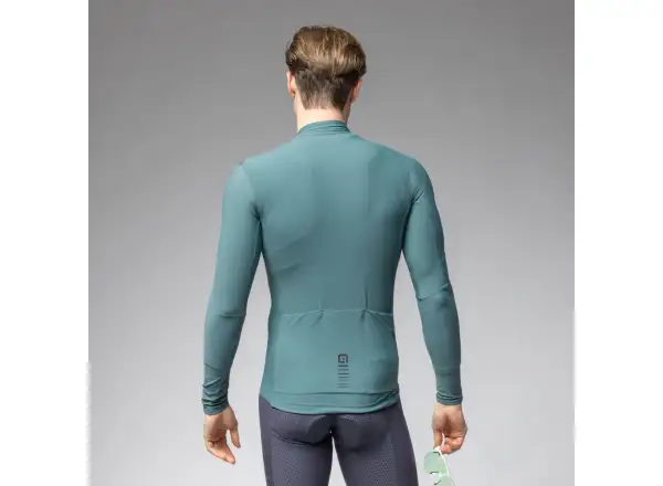 Alé R-EV1 Warm Race pánsky dres zateplený dlhý rukáv Pier Green