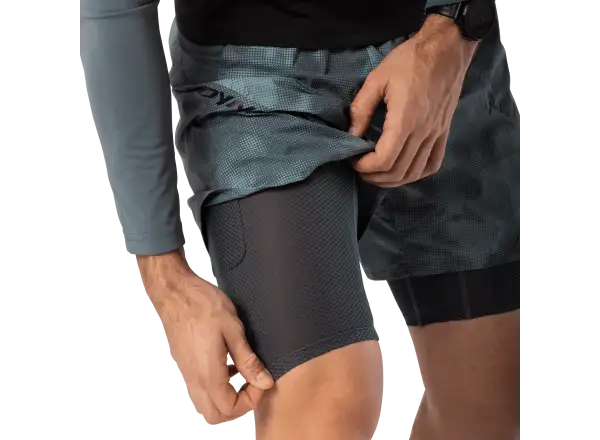 Dynafit Trail Reflective 2v1 pánske bežecké kraťasy Cinder