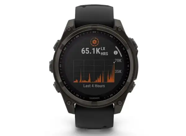 Garmin fenix 8 - 47 mm Solar Sapphire inteligentné hodinky Carbon Gray DLC Titanium Black/Gray