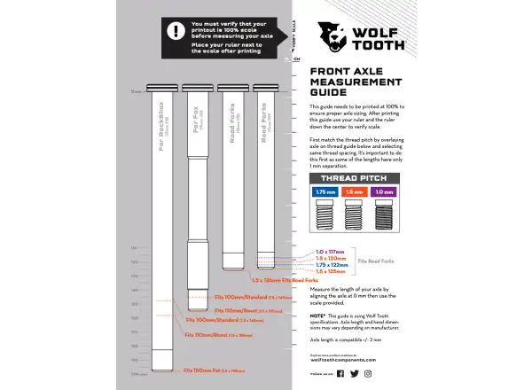 Wolf Tooth pevná os pre vidlicu RockShox 110mm Boost čierna