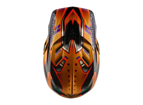 Troy Lee Designs D4 Carbon MIPS prilba Crest Gold