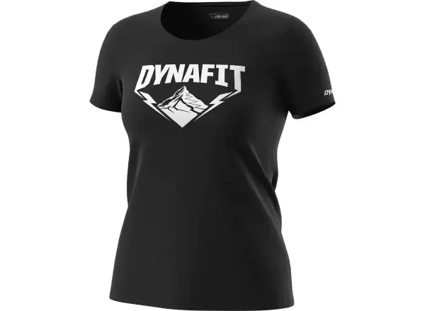 Dynafit Graphic Cotton dámske tričko krátky rukáv Black Out/Hardcore