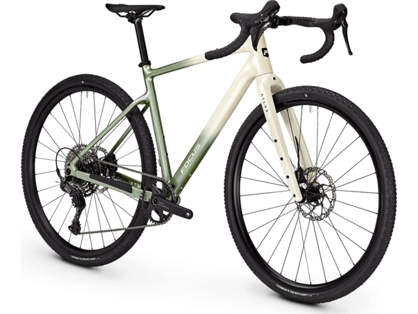 Focus Atlas 6.7 gravel bicykel Champagne/Mintgrey